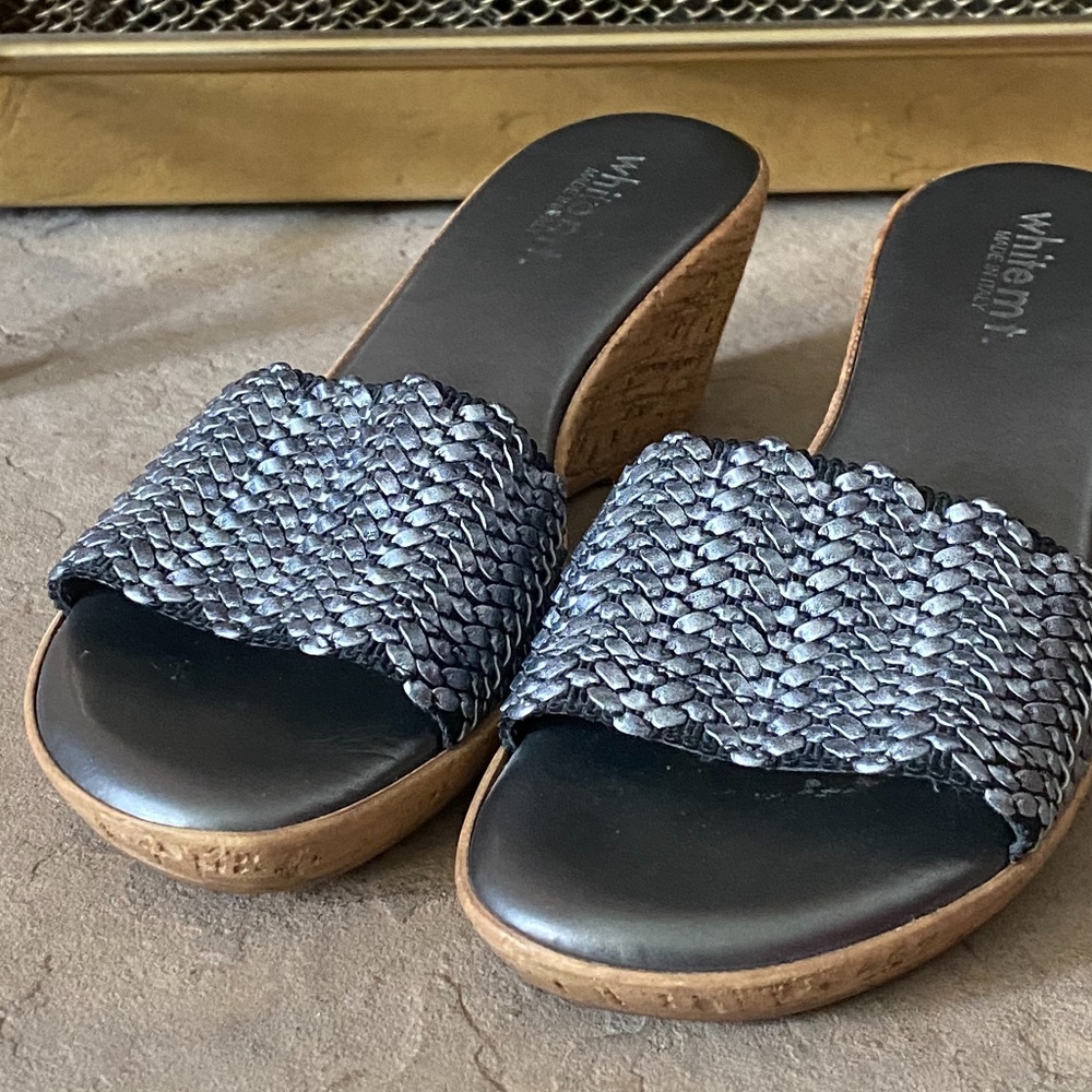 White Mountain Wedge Sandals Size